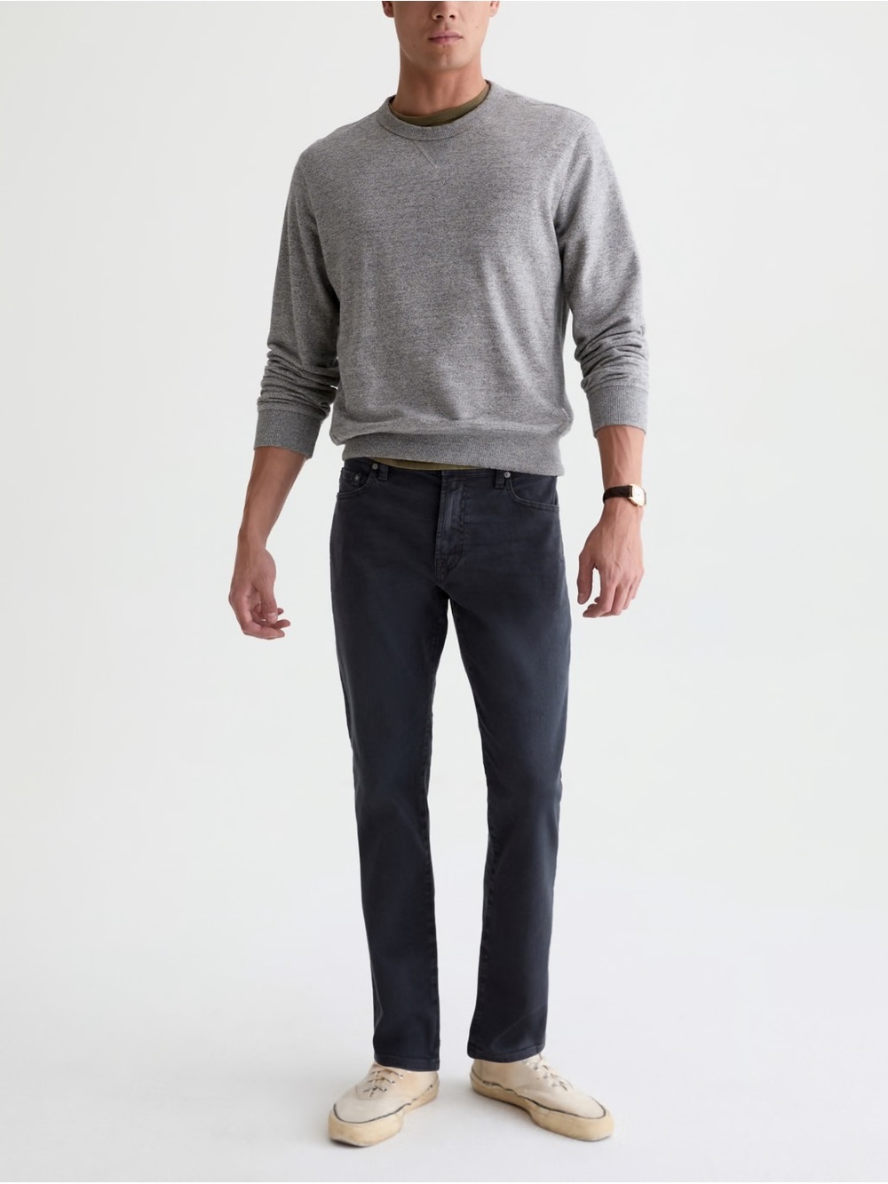 AG Adriano Goldschmied Tellis Modern Slim Fit Pants – Sulfur Charcoal – 32x34